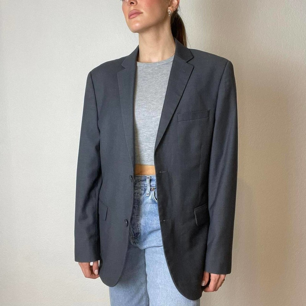 Oversized blazer lined in perfect